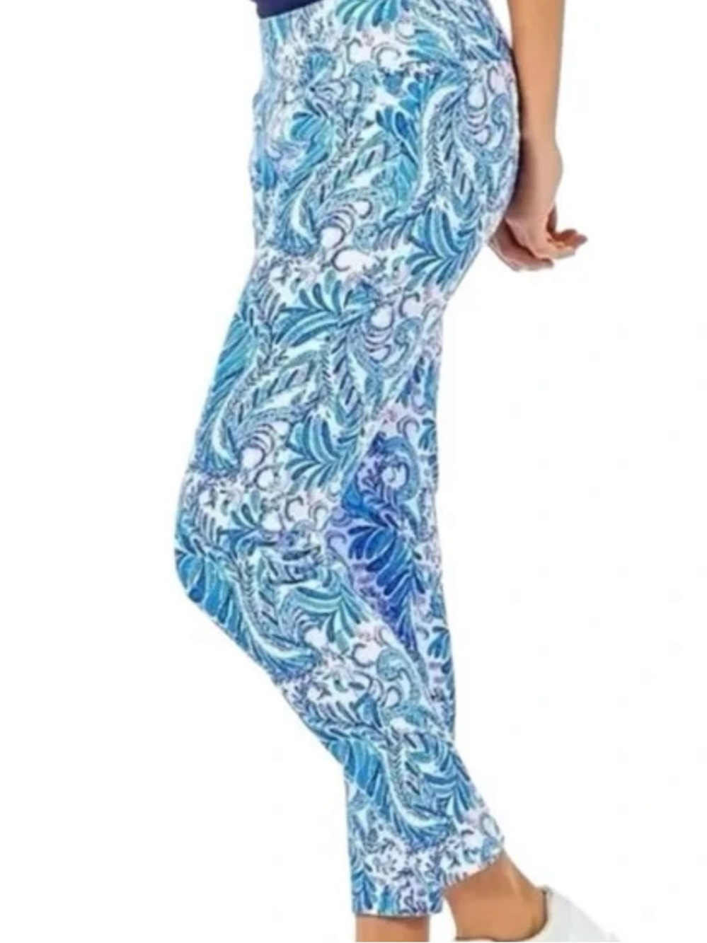 LILLY PULITZER | Luxletic Corso SPF 50 Pants in Baja Blue Bird is the Word | 4